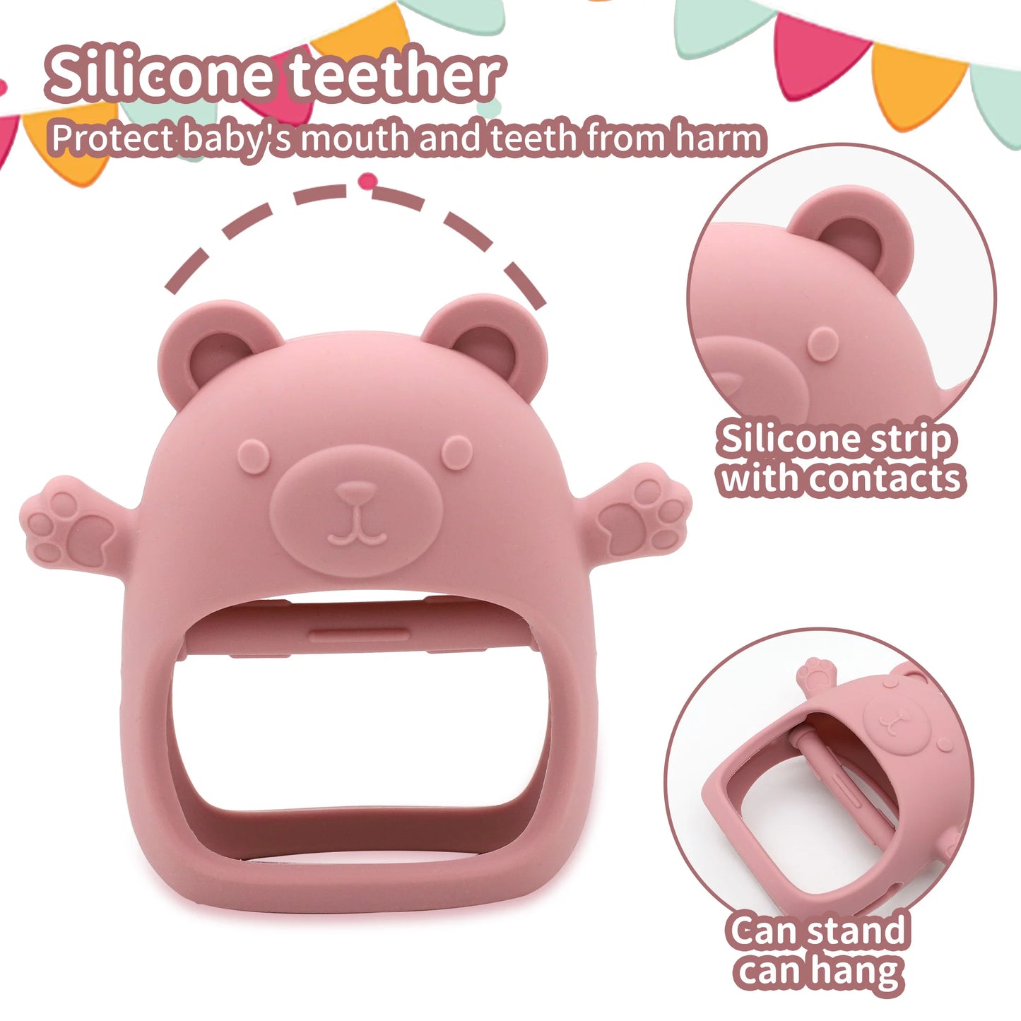 Baby Teddy Silicone Teether