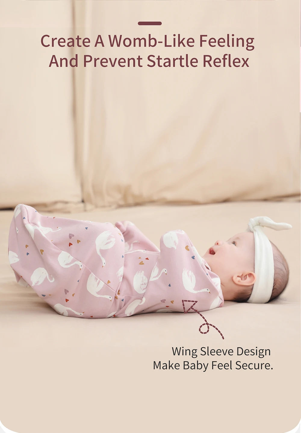 Newborn Raised Hand Anti-shock Cotton