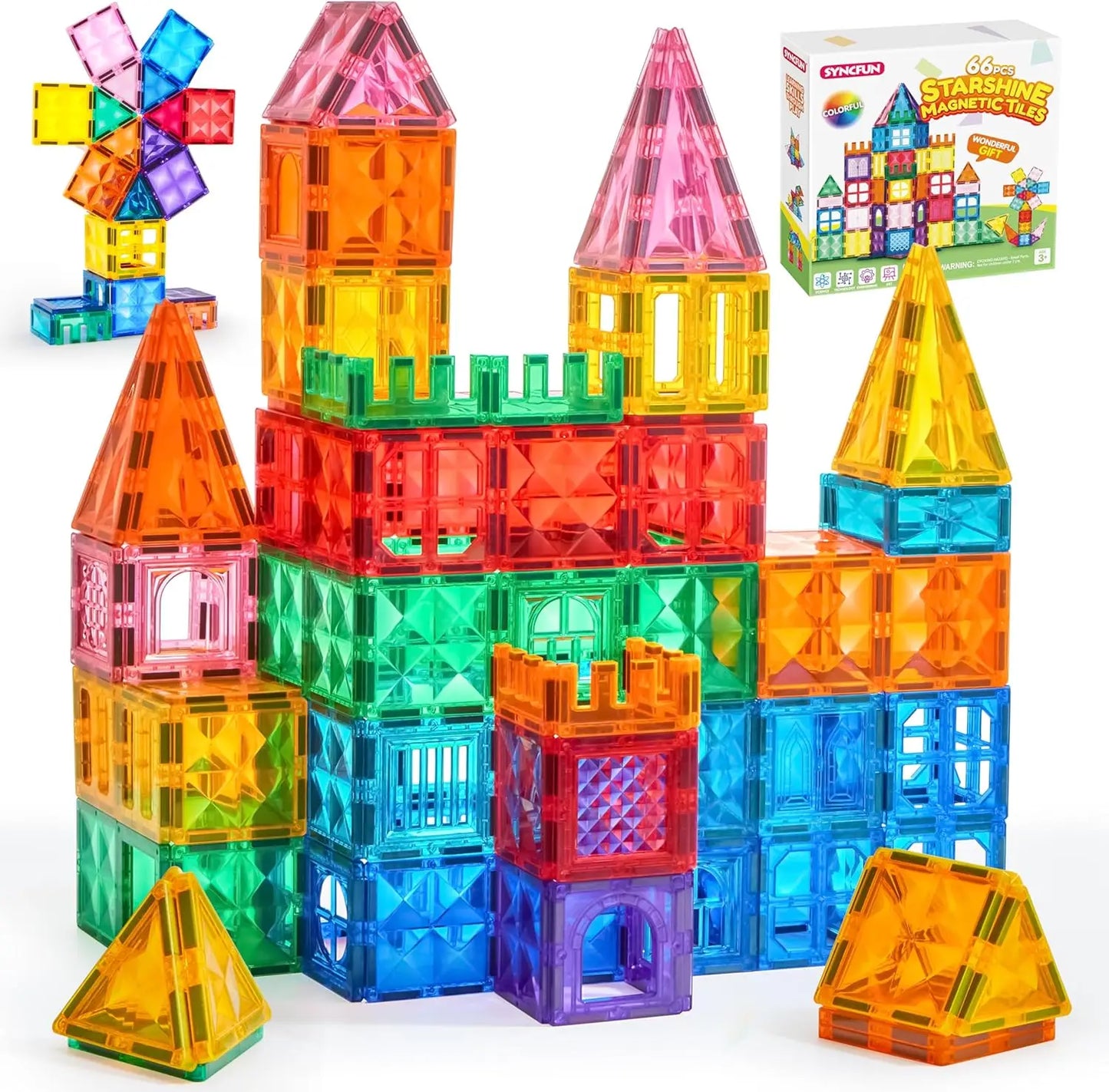 MagnaBuild 3D Magnetic Tiles Set