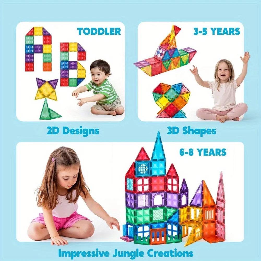 MagnaBuild 3D Magnetic Tiles Set