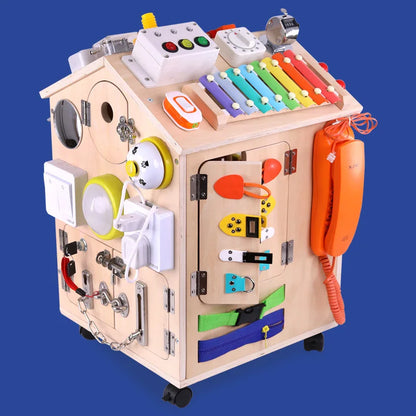 Busy House Wooden Montessori Play Set