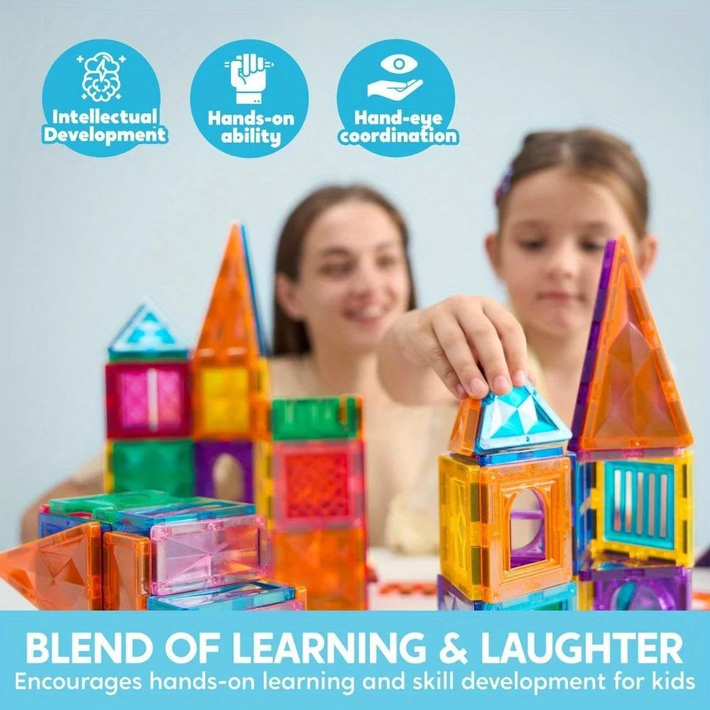 MagnaBuild 3D Magnetic Tiles Set