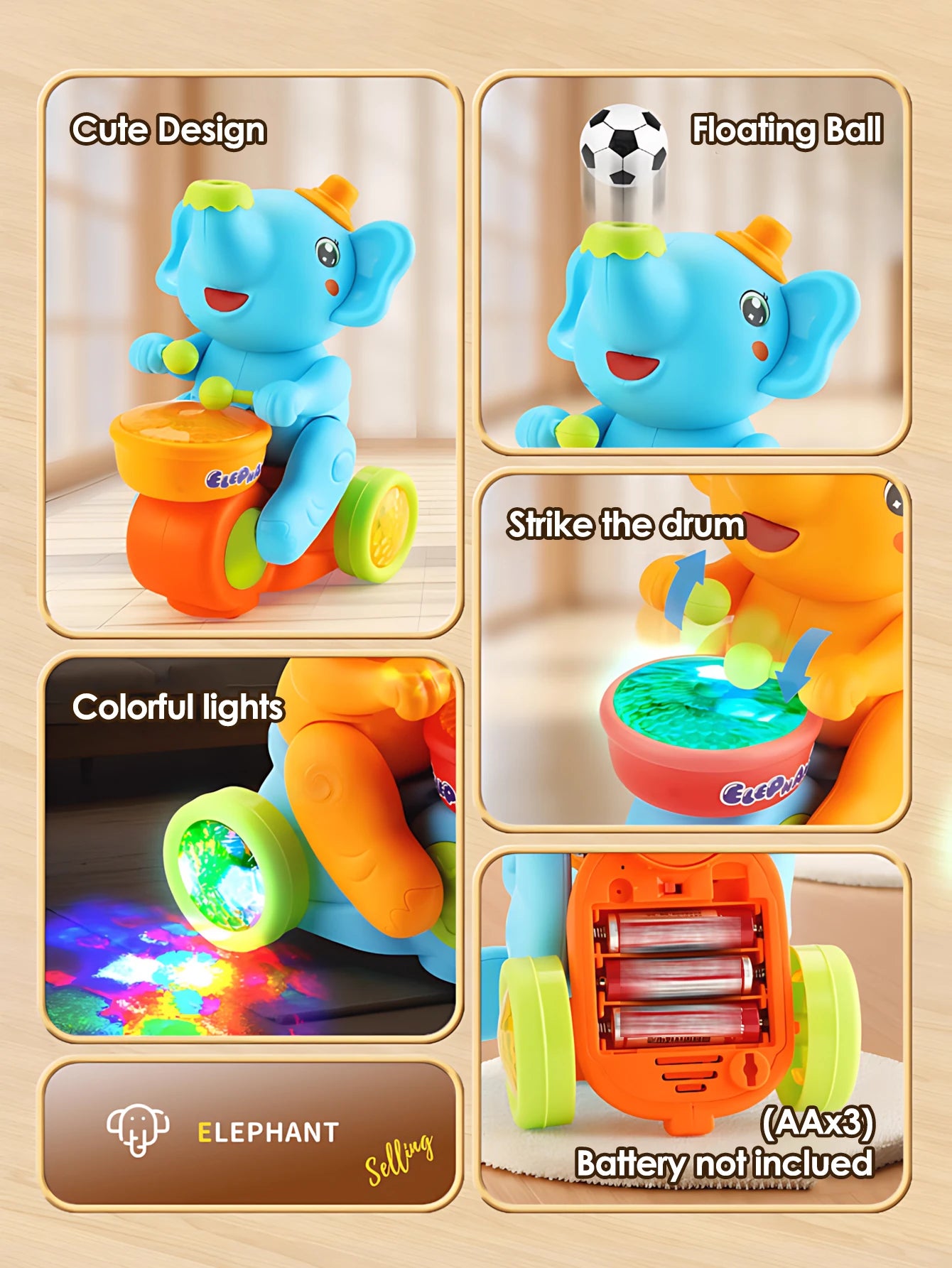 GlowTrunk Adventure Elephant