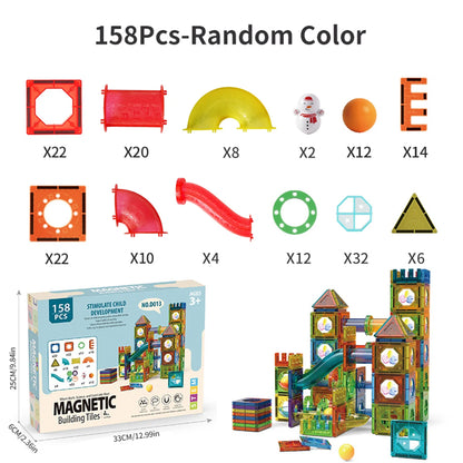 3D Magnetic Tiles Building Blocks