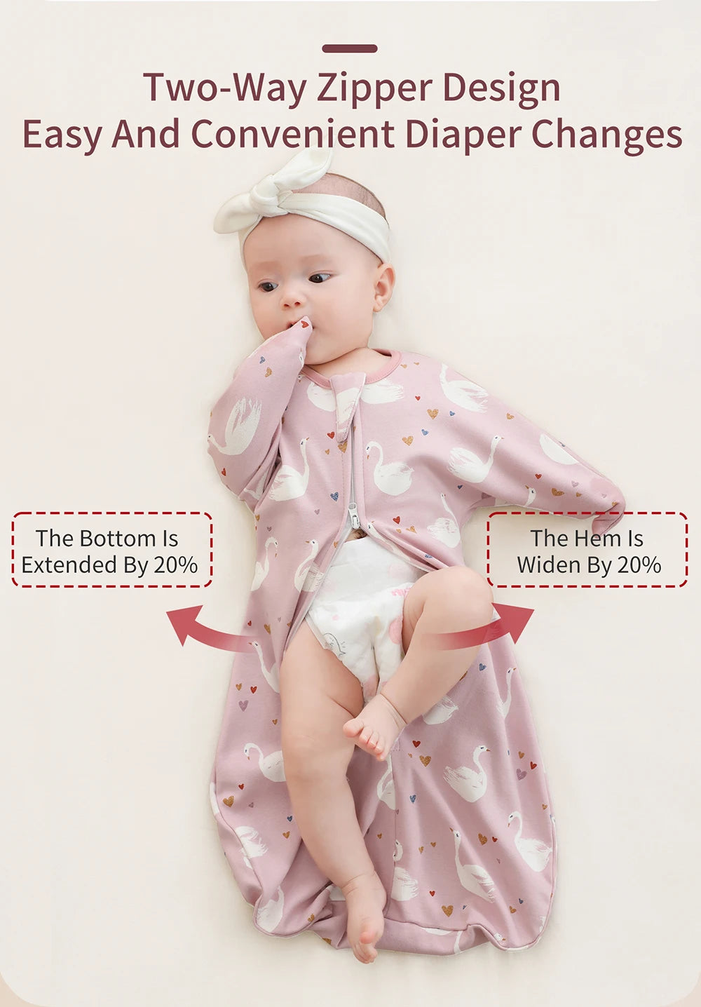 Newborn Raised Hand Anti-shock Cotton