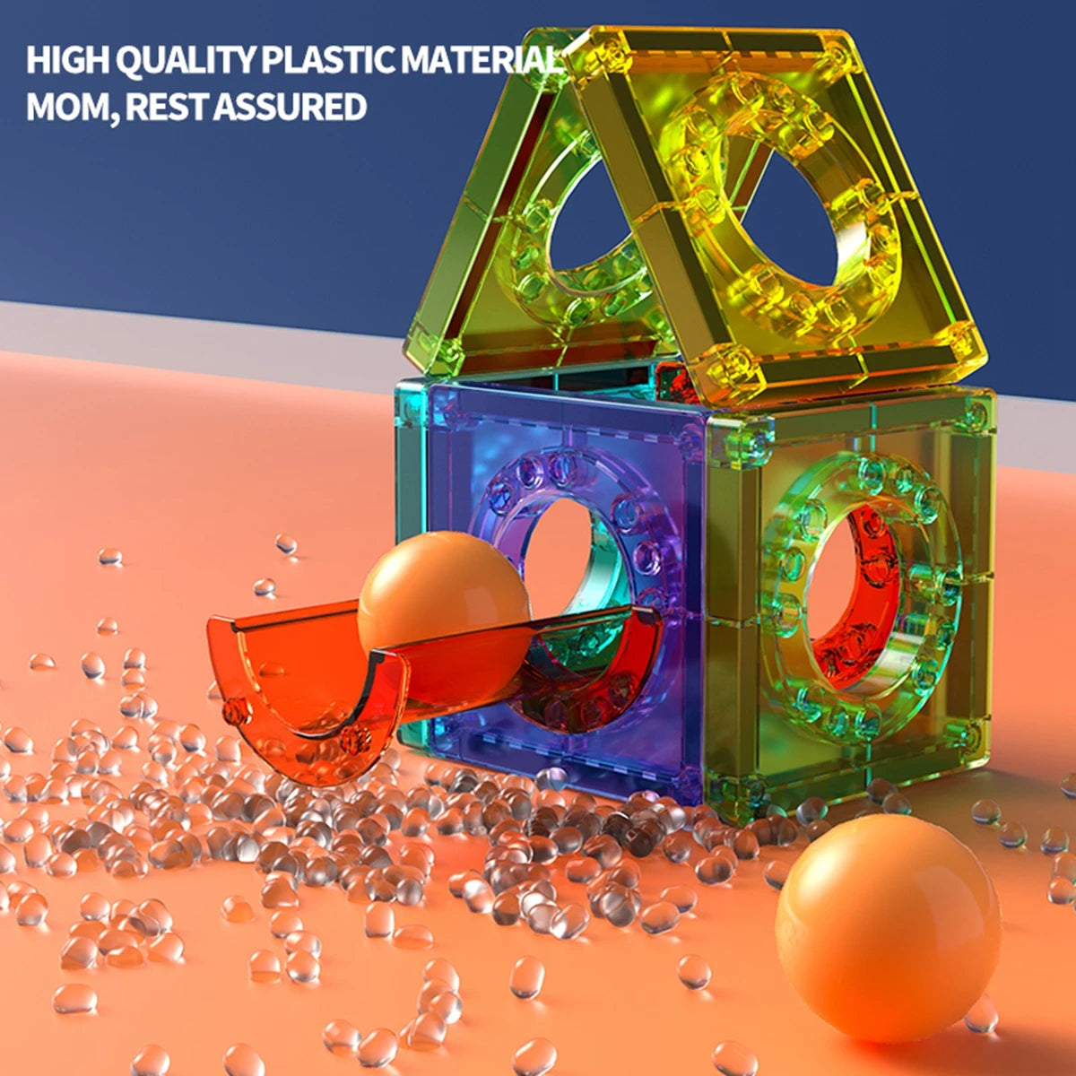 3D Magnetic Tiles Building Blocks