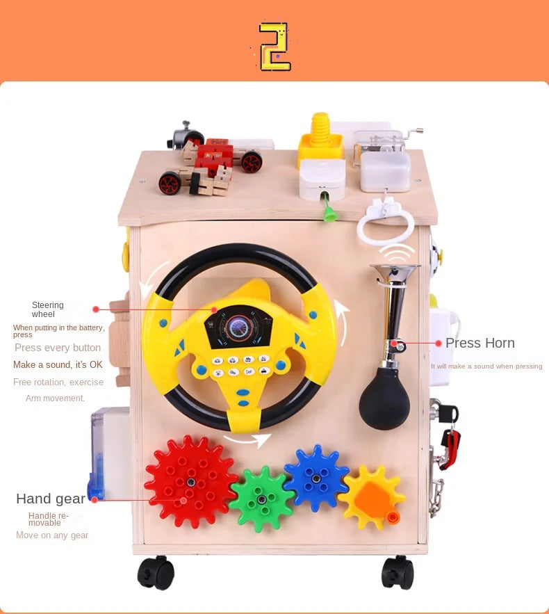 Busy House Wooden Montessori Play Set