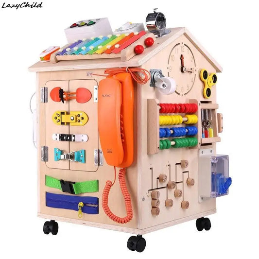 Busy House Wooden Montessori Play Set