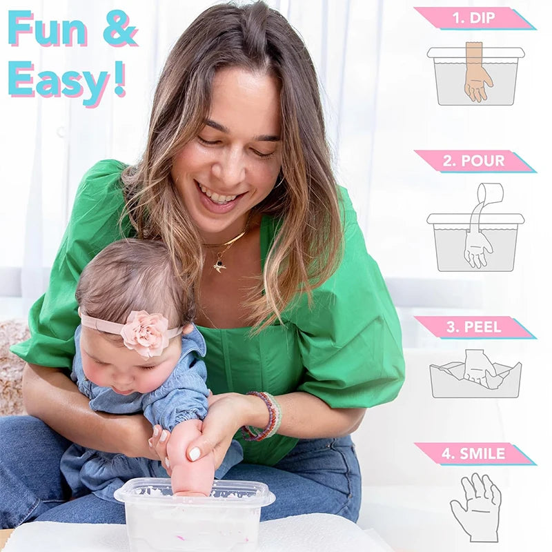 Baby Footprint & Hand Casting Kit