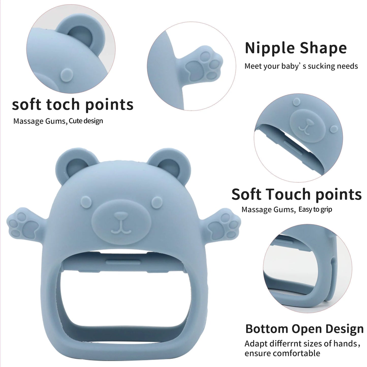 Baby Teddy Silicone Teether