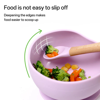 5PCS Children's silicone feeding kit