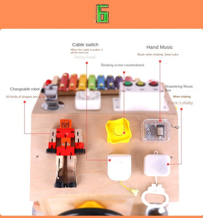 Busy House Wooden Montessori Play Set