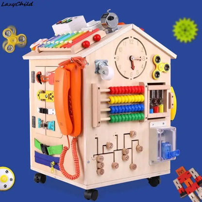 Busy House Wooden Montessori Play Set