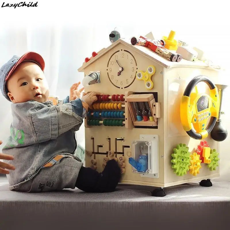 Busy House Wooden Montessori Play Set