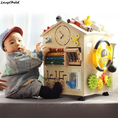 Busy House Wooden Montessori Play Set