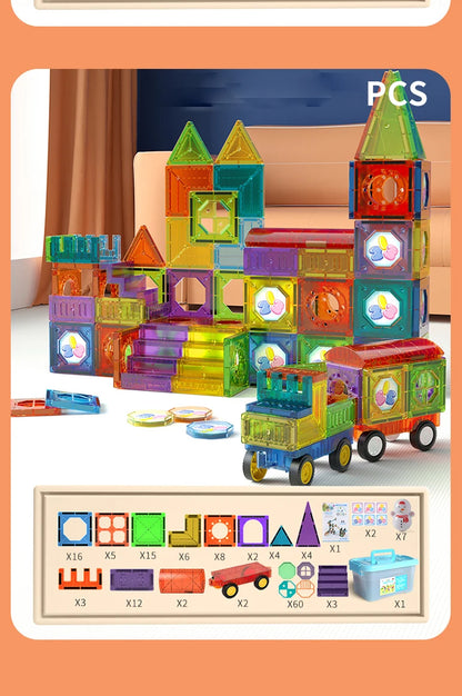 3D Magnetic Tiles Building Blocks