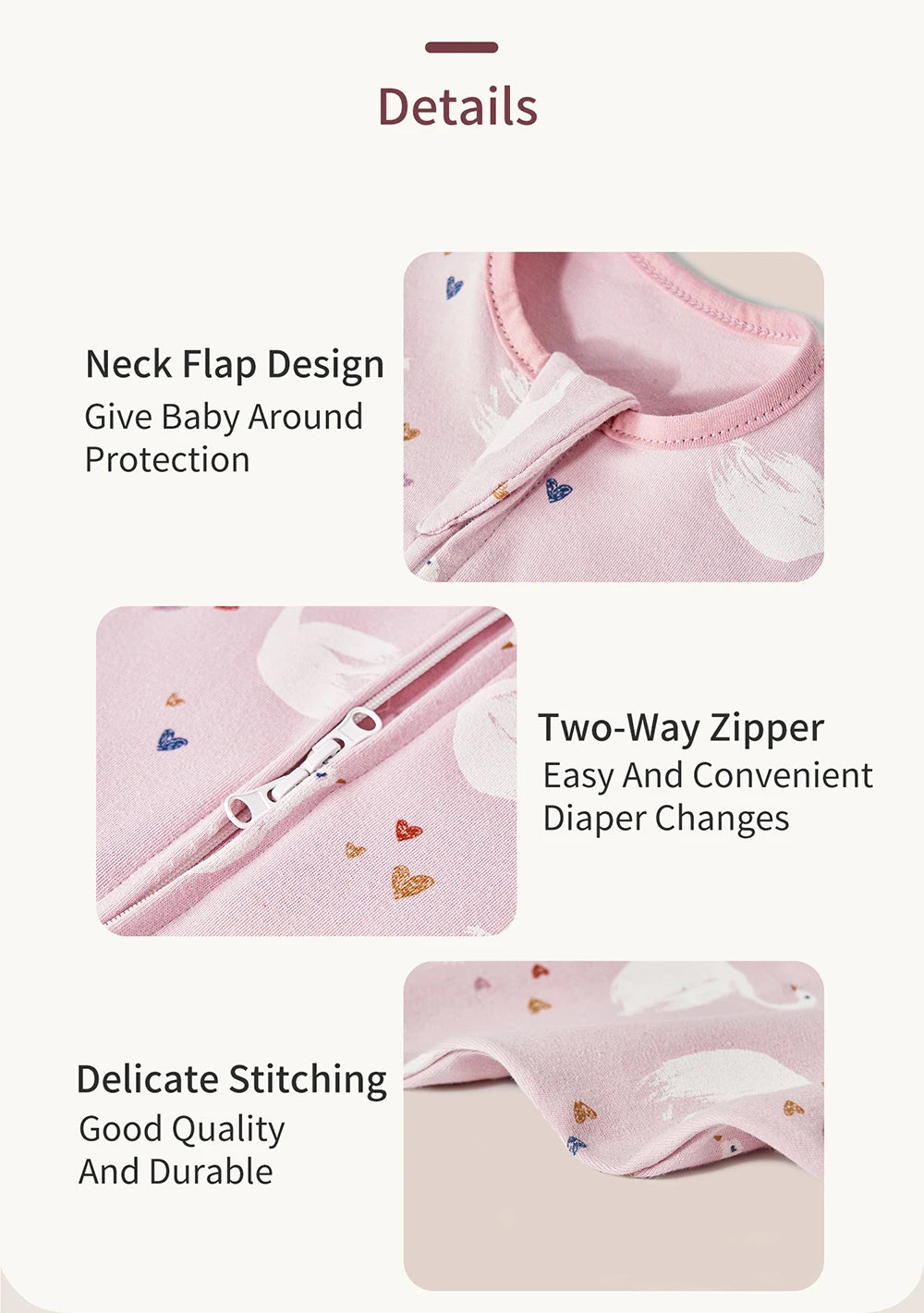 Newborn Raised Hand Anti-shock Cotton