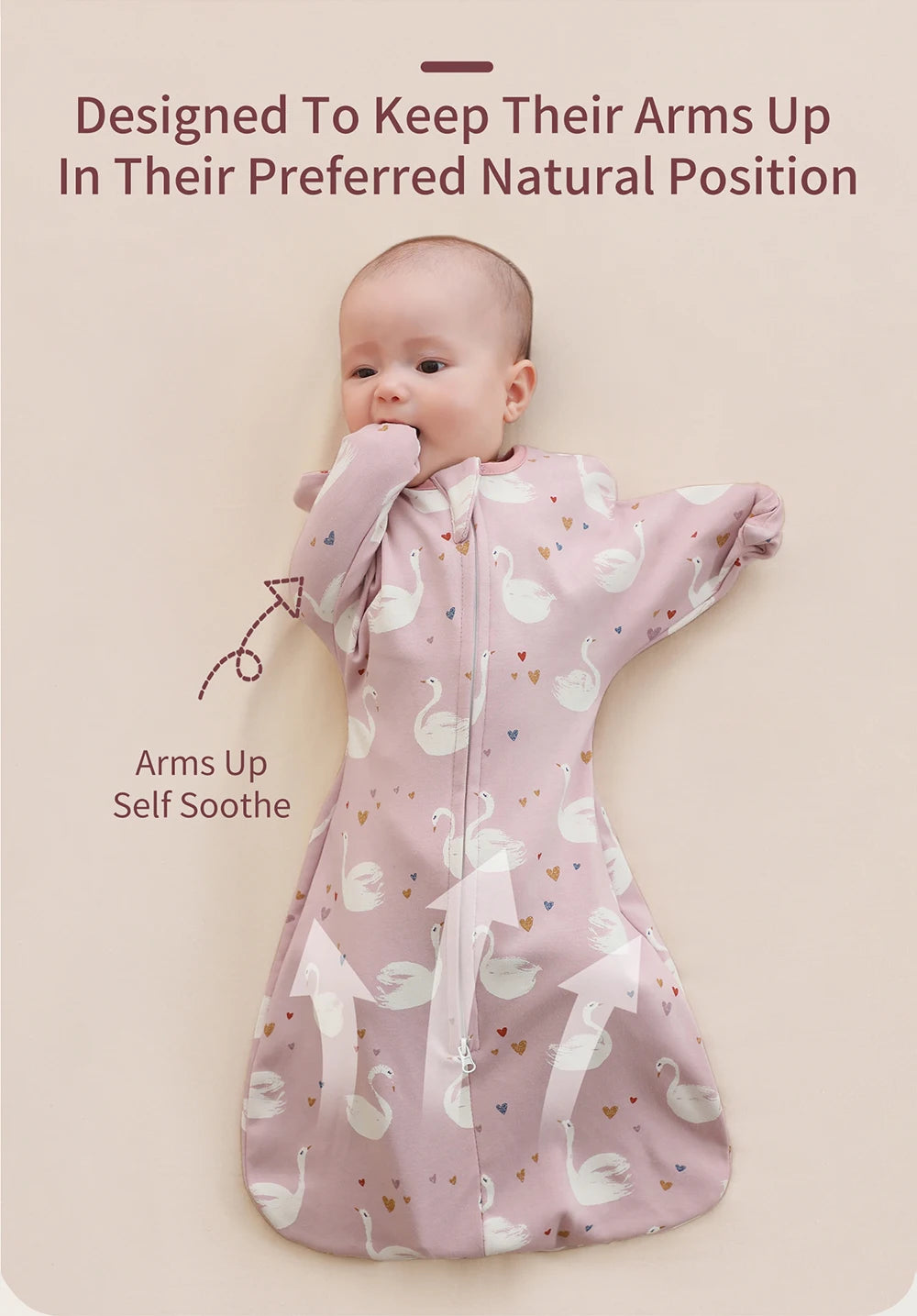 Newborn Raised Hand Anti-shock Cotton