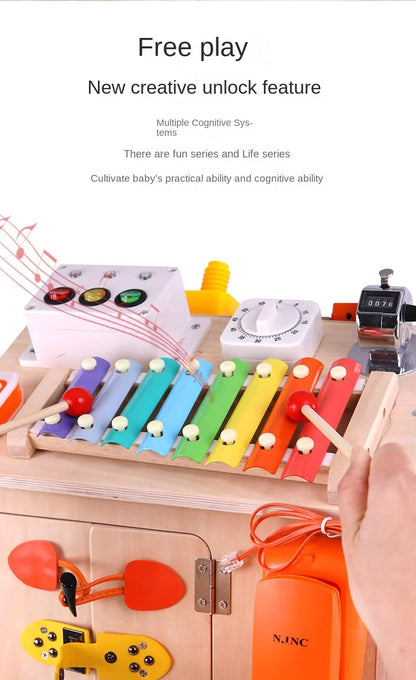 Busy House Wooden Montessori Play Set