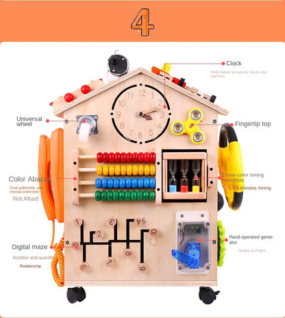 Busy House Wooden Montessori Play Set