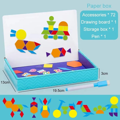 Magnetic Puzzle Toy- Montessori Learning Game