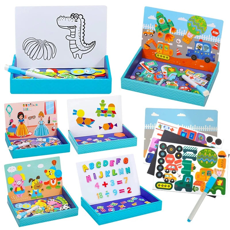 Magnetic Puzzle Toy- Montessori Learning Game
