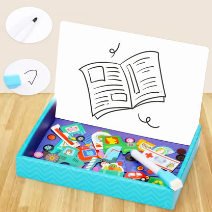 Magnetic Puzzle Toy- Montessori Learning Game