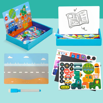 Magnetic Puzzle Toy- Montessori Learning Game